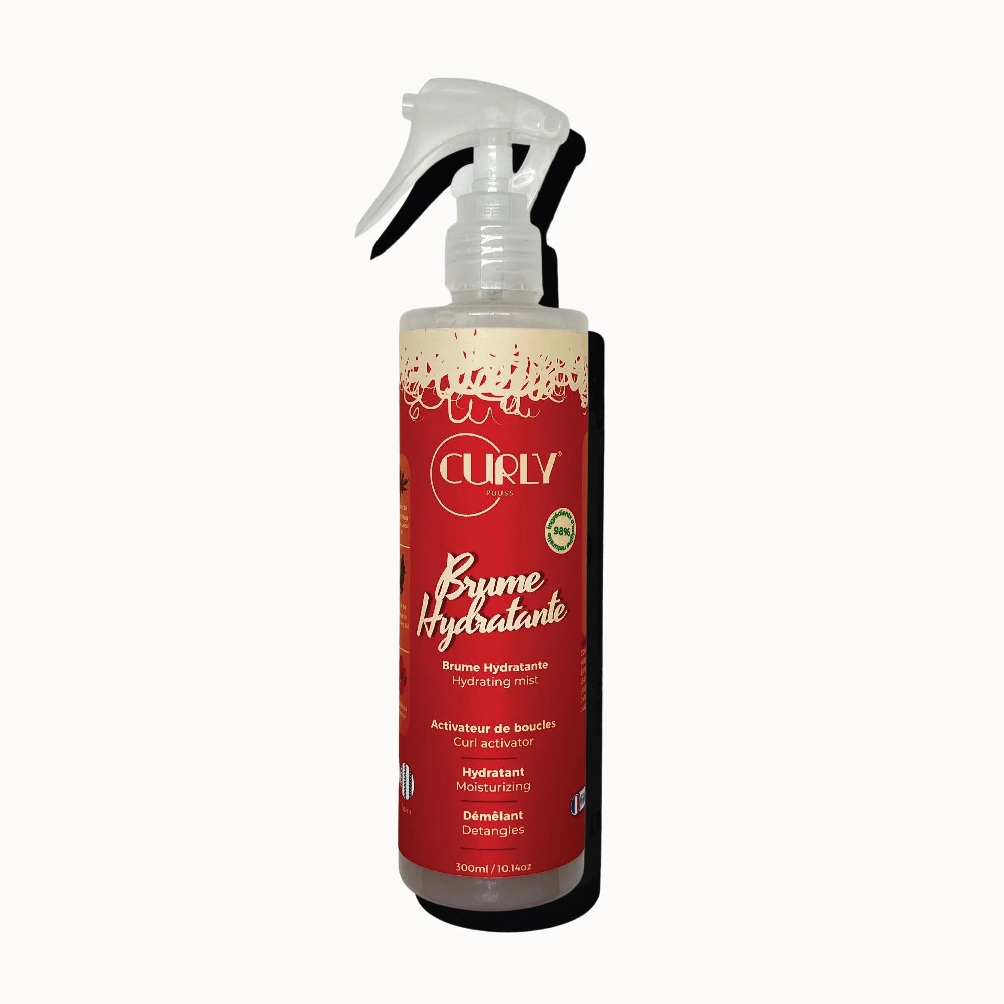 CURLY POUSS brume hydratant activateur de boucles hydratant démêlant